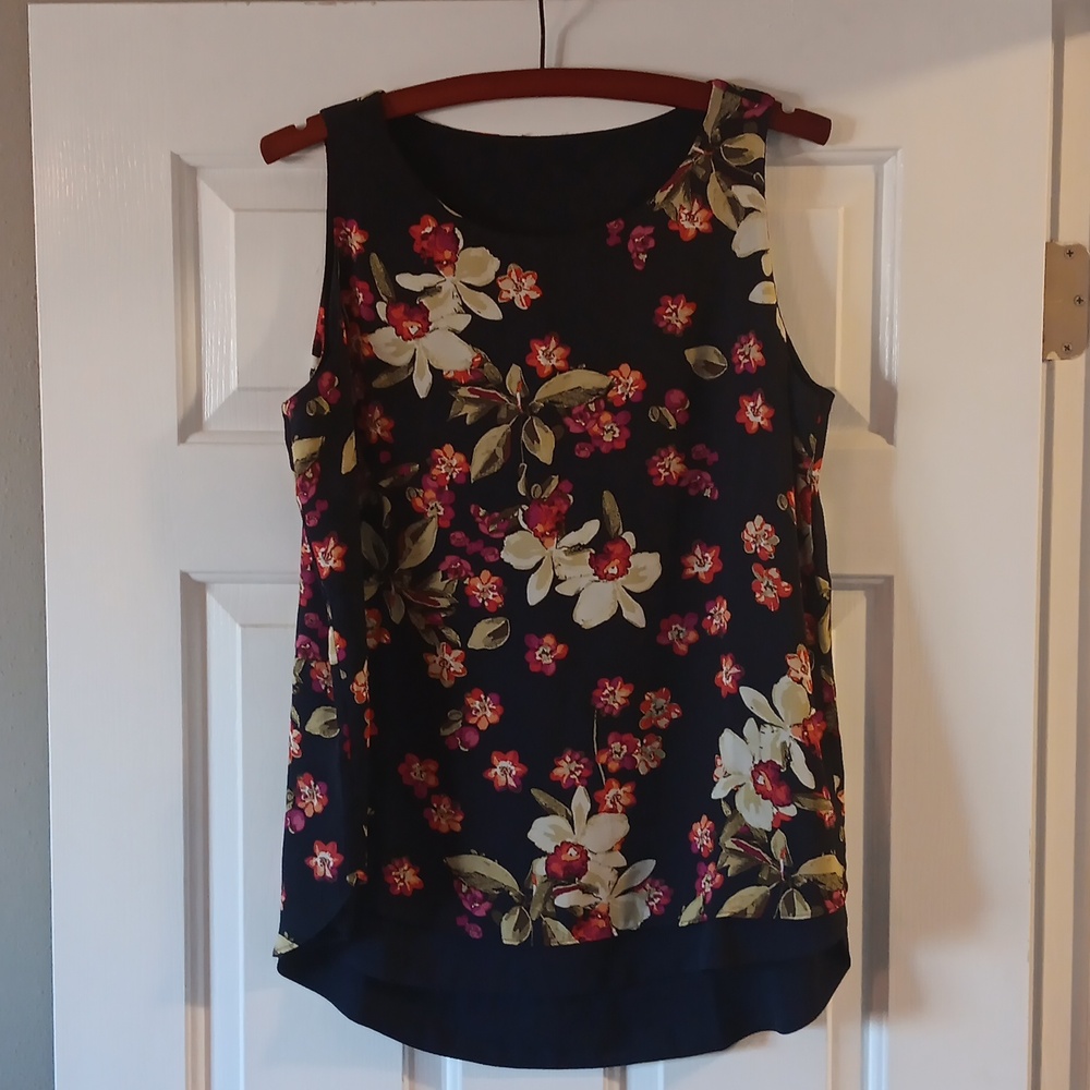 Floral 2 Layer Tank Top